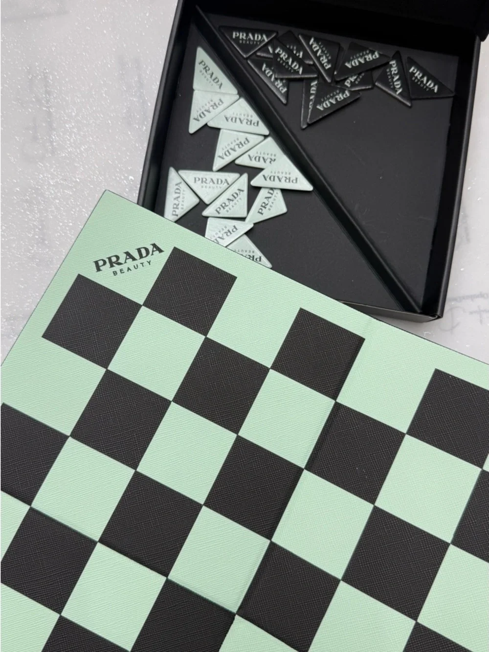 FWP Prada Beauty Checkerboard - Mint & Black - Picture 3 of 4